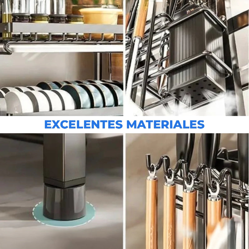 Escurridor de Cocina en Hierro Forjado con 3 niveles